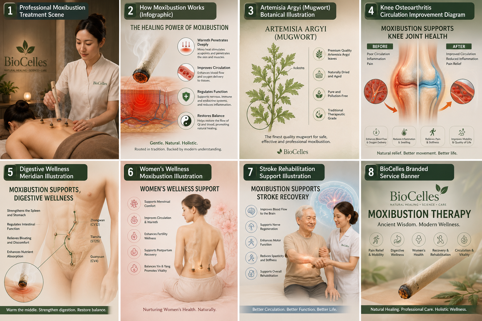 Available Moxibustion Therapies within BioCelles
